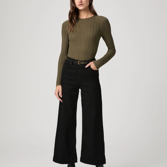 [PAIGE] Anessa Black Flare Wide-Leg Jeans - Size 29 - Picture 1 of 6